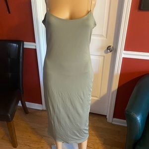 Brand New Gray Spaghetti Strap Dress
